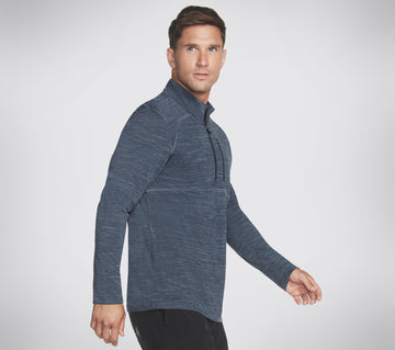 1/4 ZIP MOCK NECK TECH LONG SLEEVE TOP KNIT