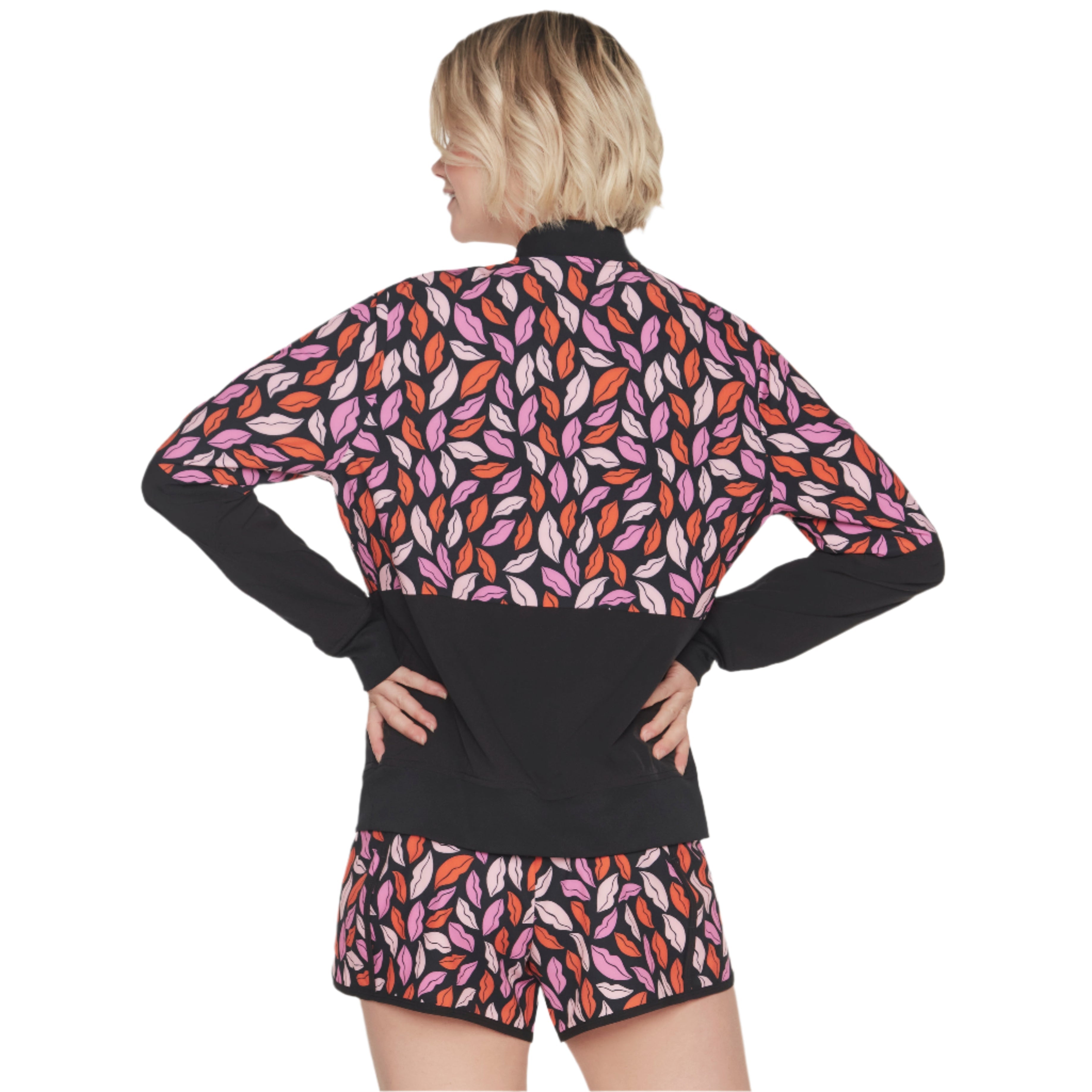 DVF MIDNIGHT KISS REVERSIBLE BOMBER