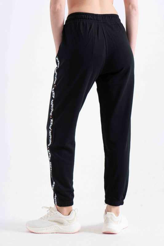 KNIT TRACK PANTS