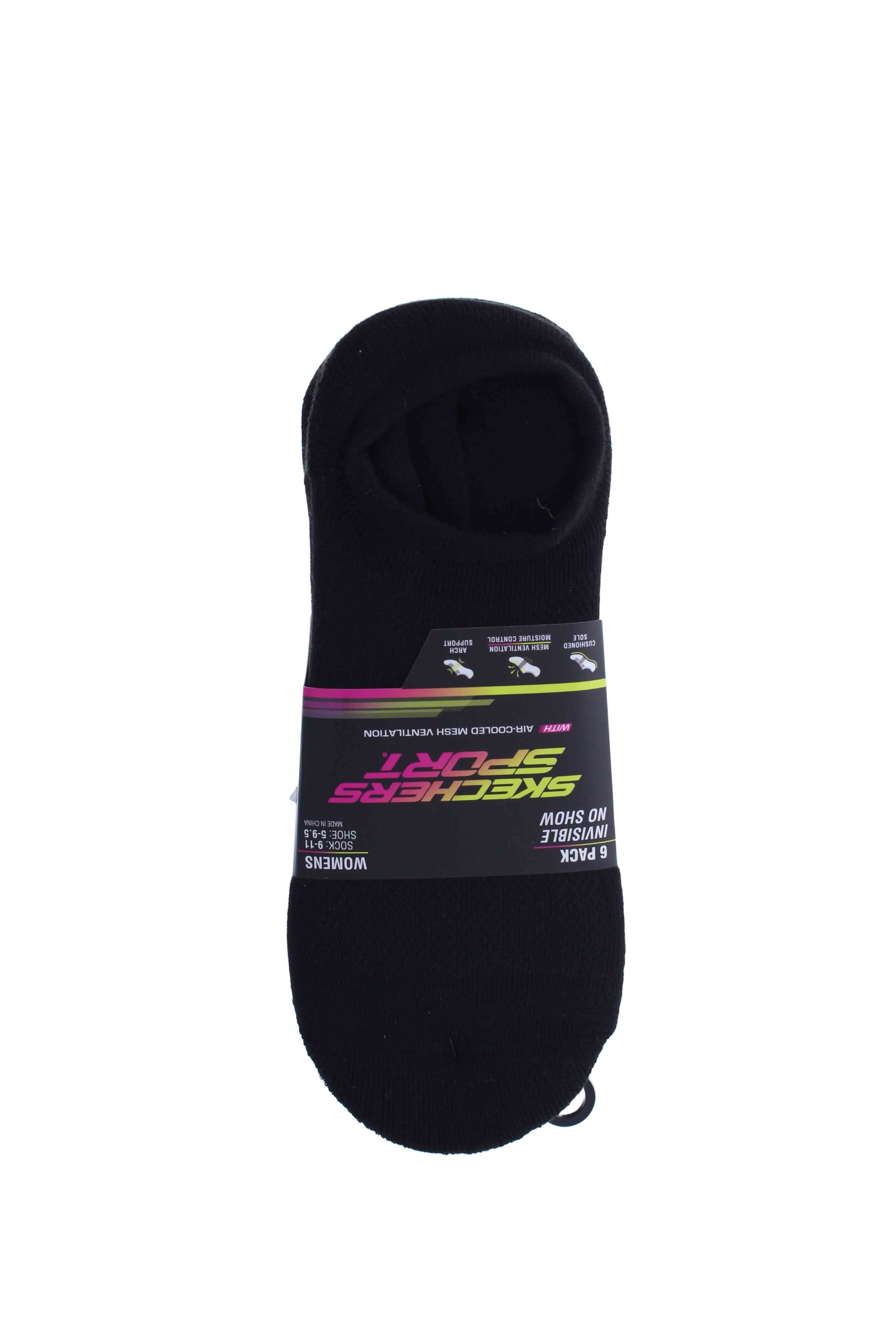 6PK WOMENS 1/2 TERRY INVISIBLE NO SHOW