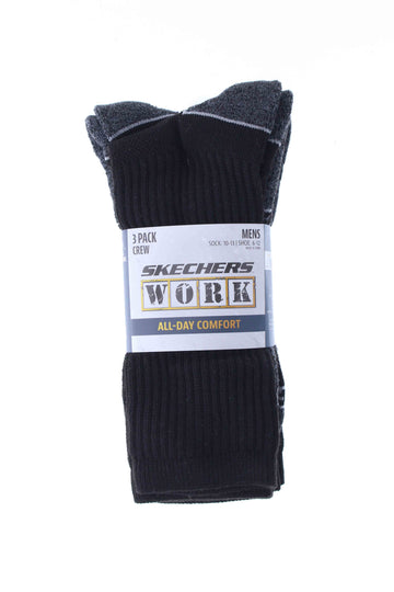 3PK MENS EXTENDED TERRY WORK CREW