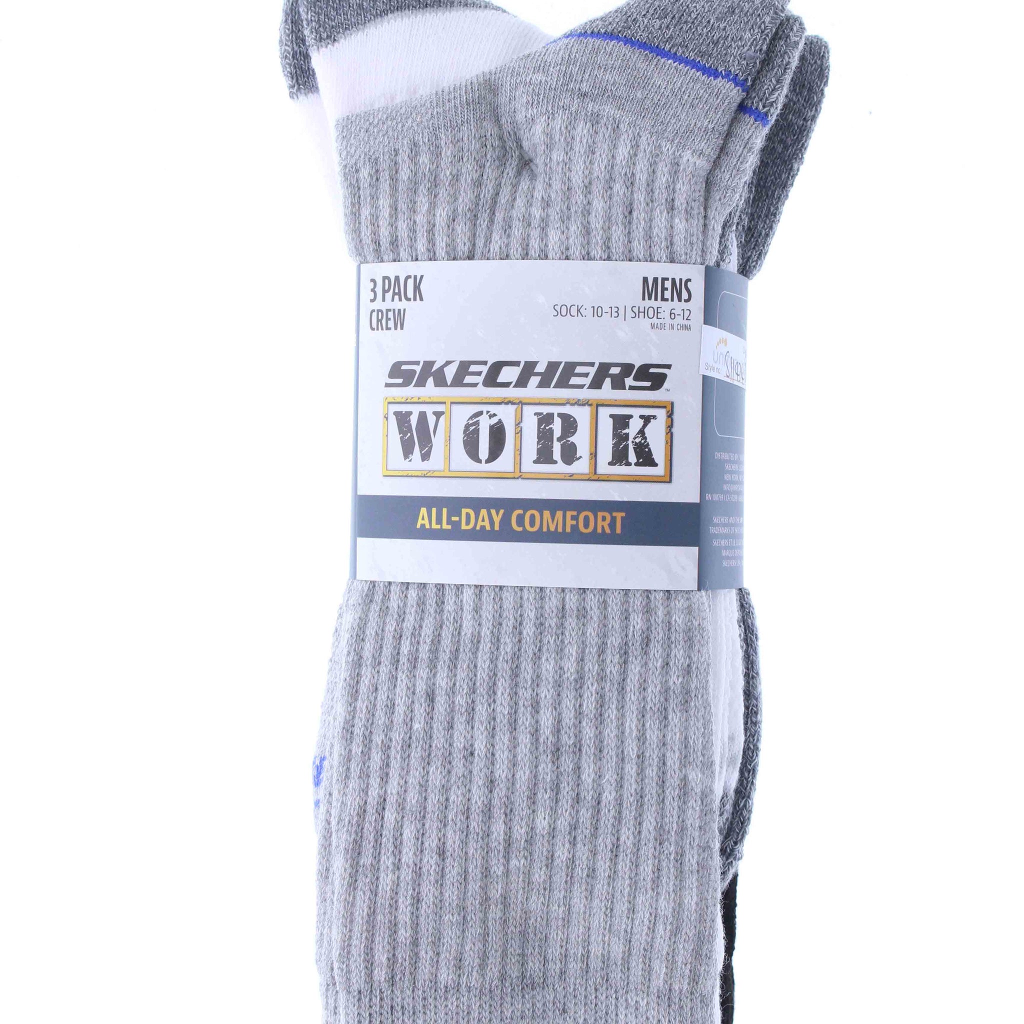 3PK MENS EXTENDED TERRY WORK CREW