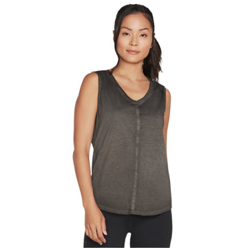 WOMEN'S KNIT V-NECK TANK