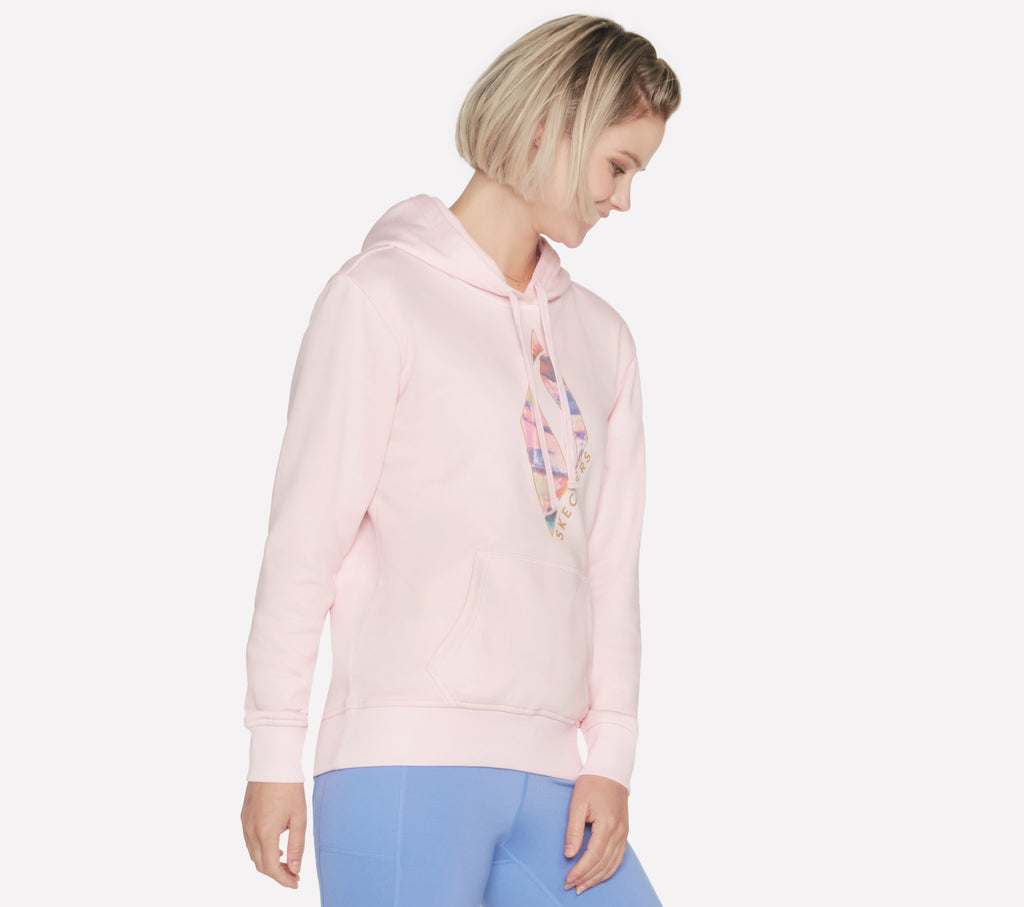 SKECH-SWEATS WATERCOLOR DIAMOND PULLOVER HOODIE