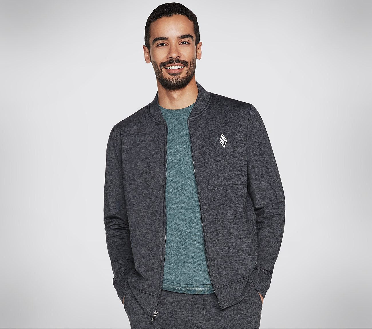 MEN'S KNIT FULL ZIP JACKET