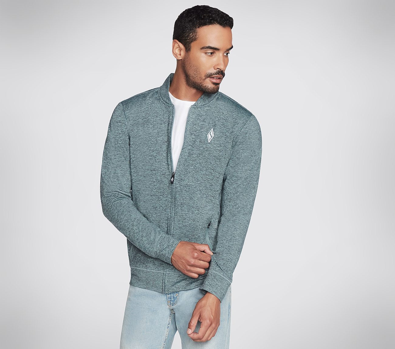 MEN'S KNIT FULL ZIP JACKET
