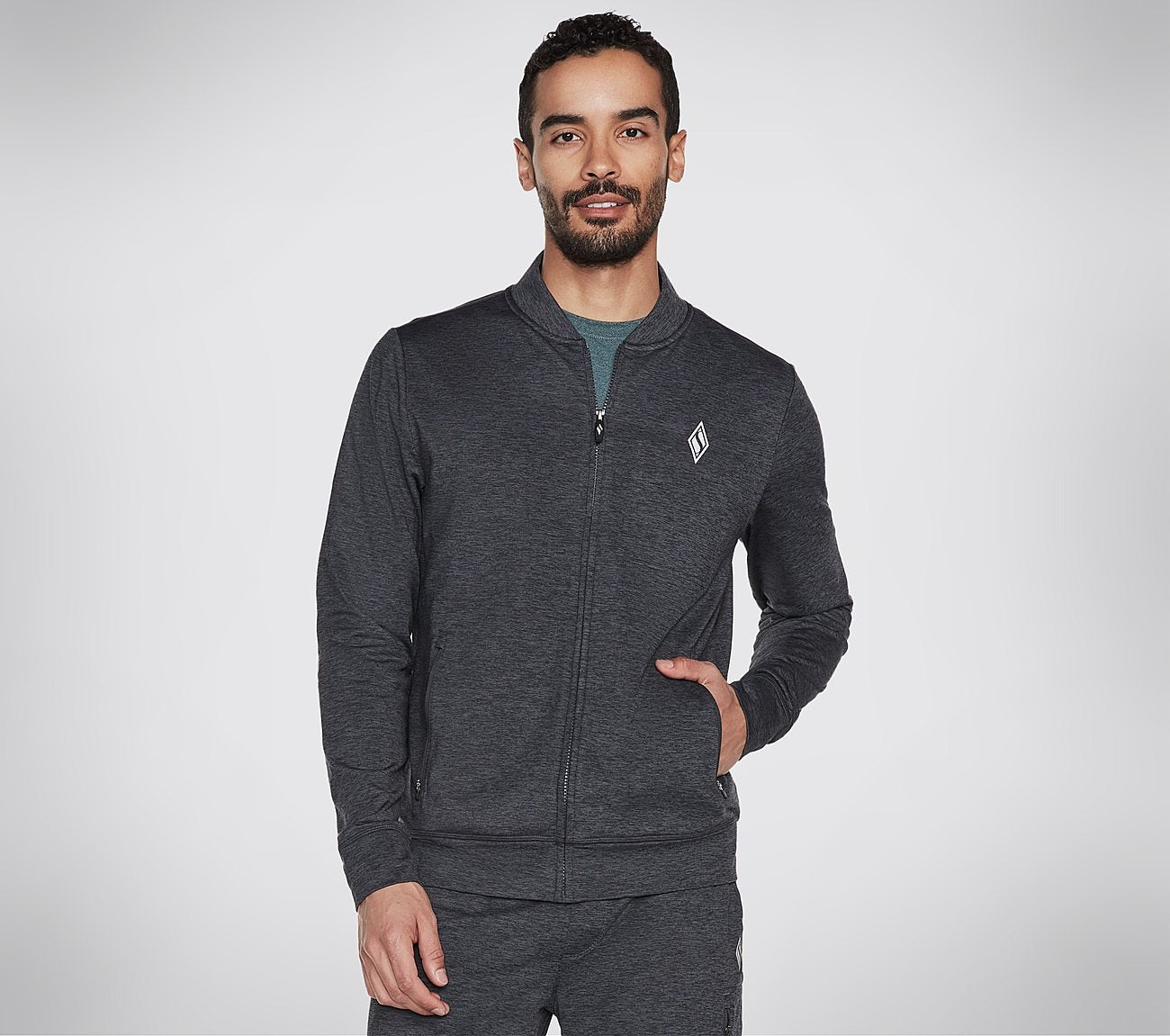 MEN'S KNIT FULL ZIP JACKET